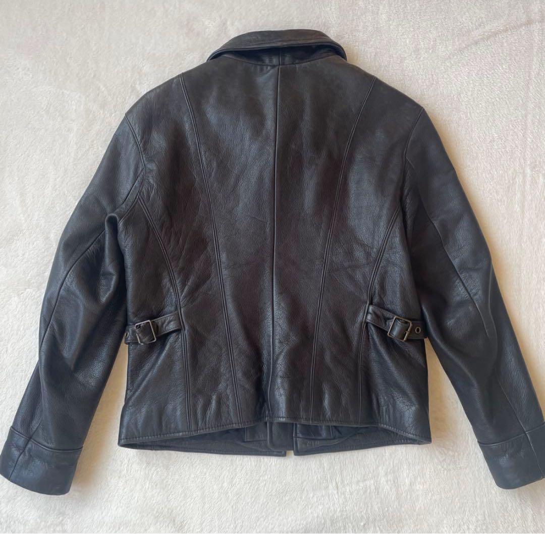 00s Eddie Bauer ジップアップレザージャケット 本革
