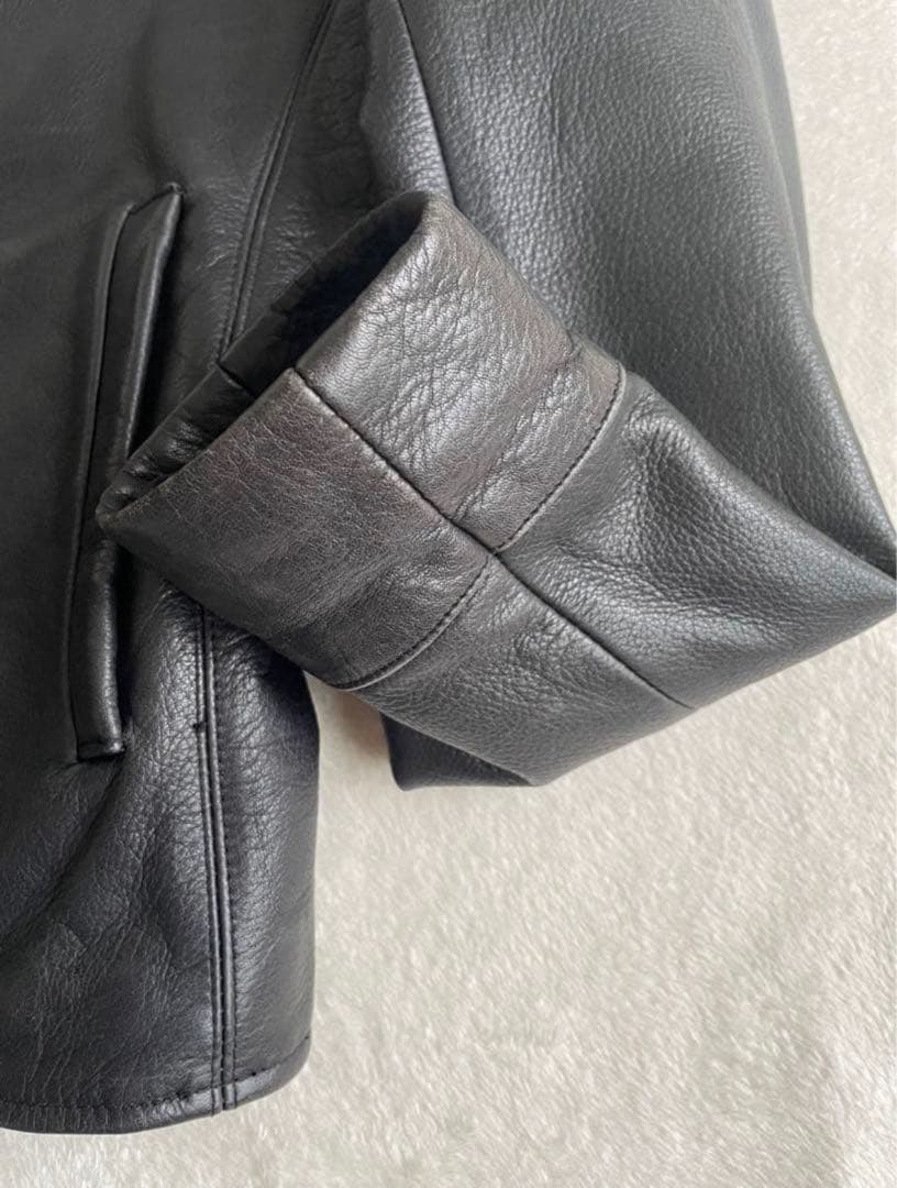 00s Eddie Bauer ジップアップレザージャケット 本革