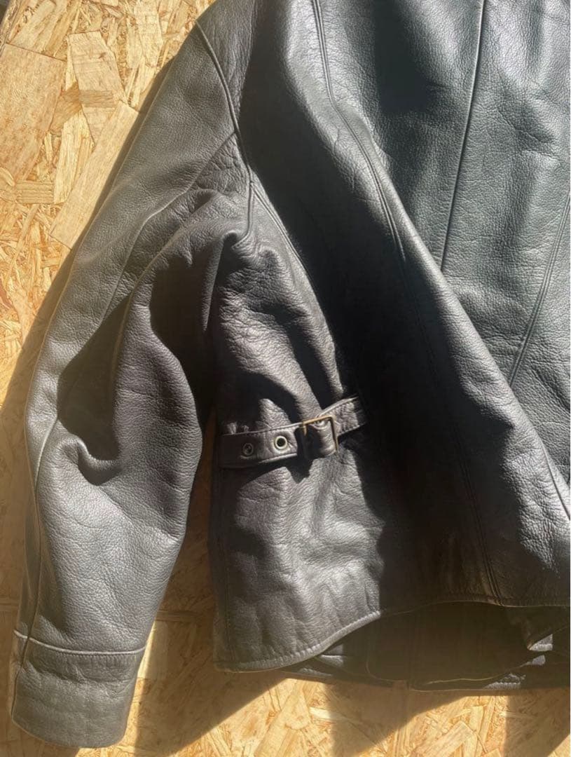 00s Eddie Bauer ジップアップレザージャケット 本革
