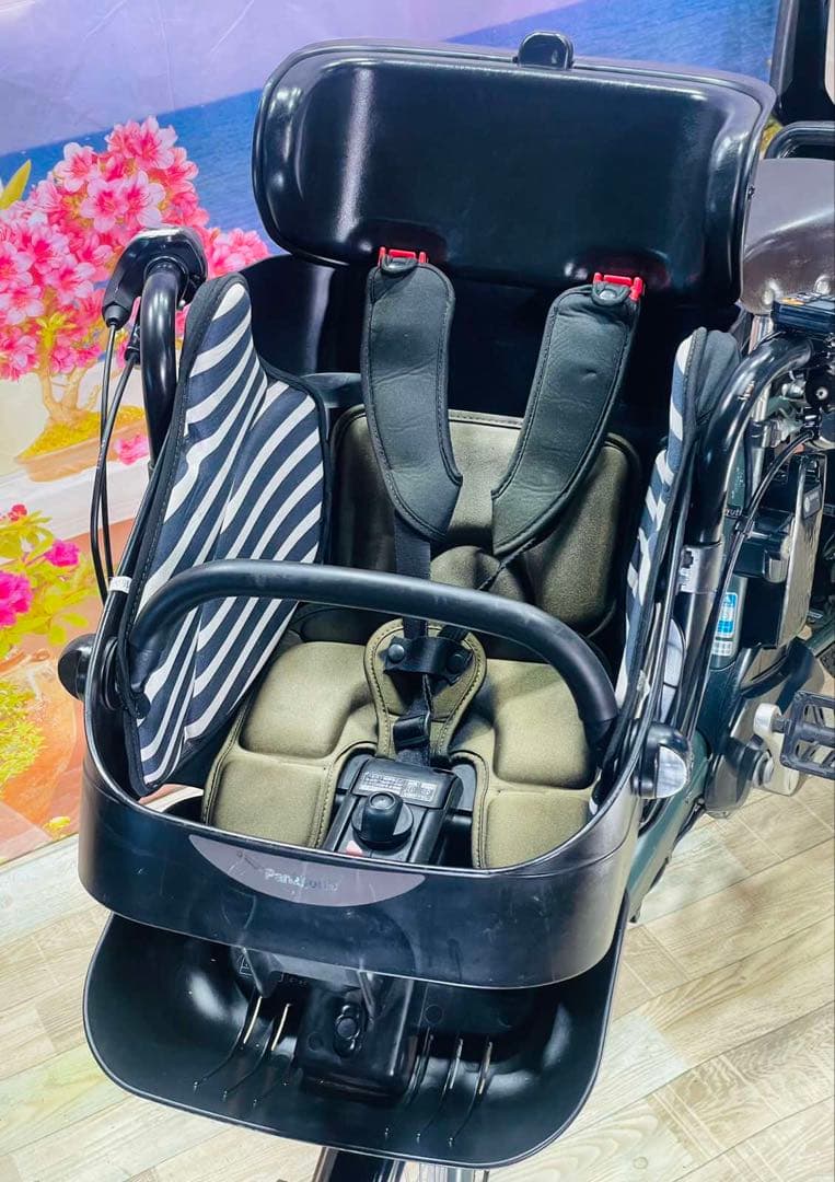 パナソニックギュット⭐️12AH！子供乗せ電動アシスト自転車Y3076