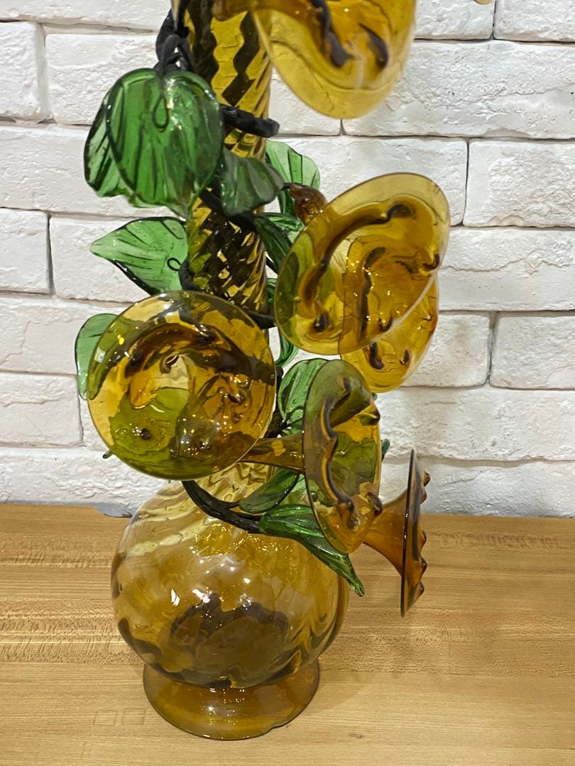 【東京都23区配送無料】ミッドセンチュリー　アートグラス　琉球ガラス　置物　花瓶