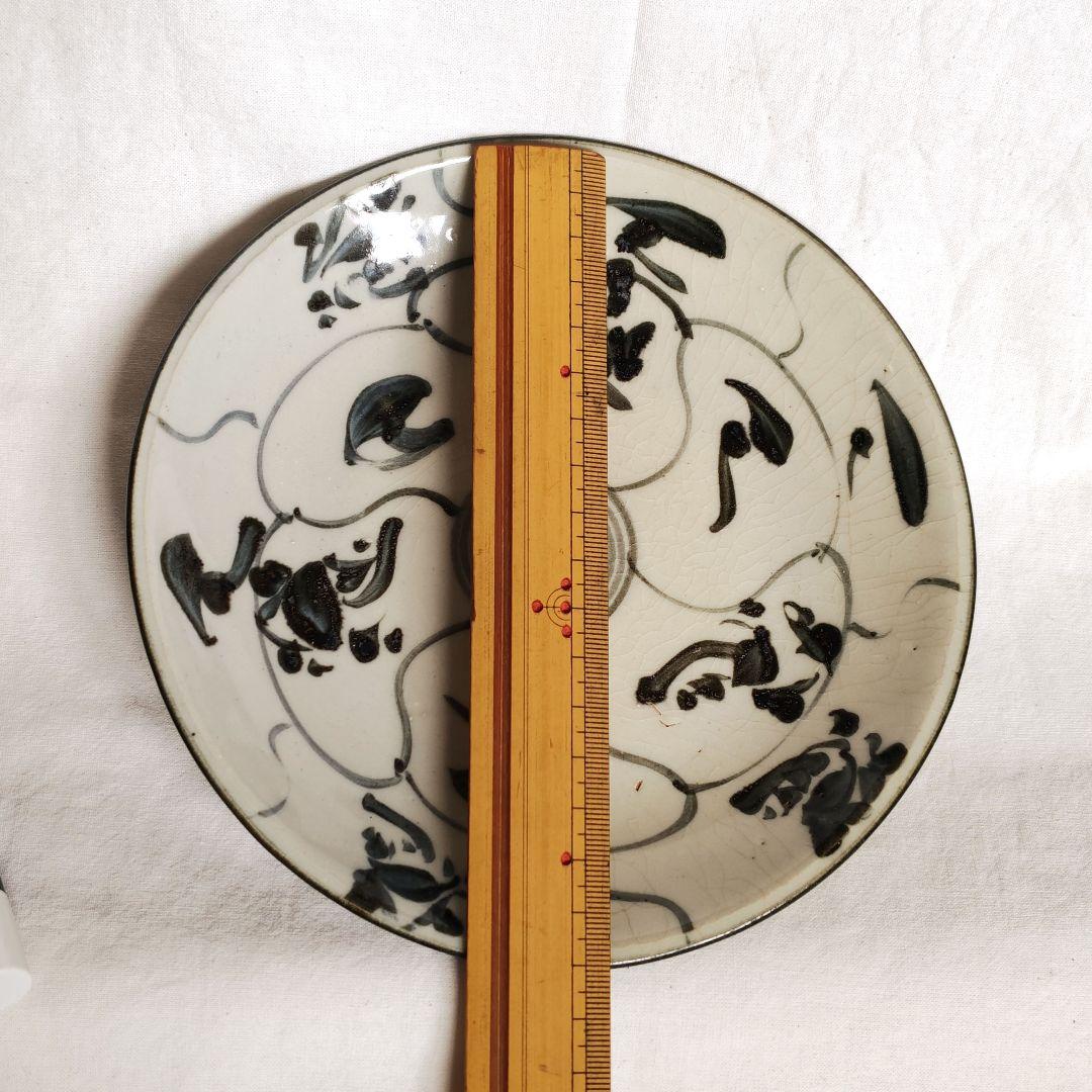 中国 清朝 華南磁器 輸出雑器 皿　渦巻 草花文