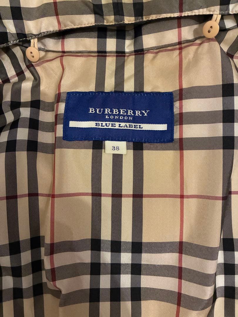 極美品 バーバリー ダウンジャケット フード 2way ノバチェック 黒