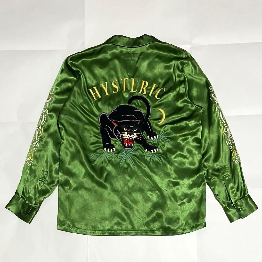 HYSTERIC GLAMOUR　BLACK PANTHER刺繍スーベニアシャツ
