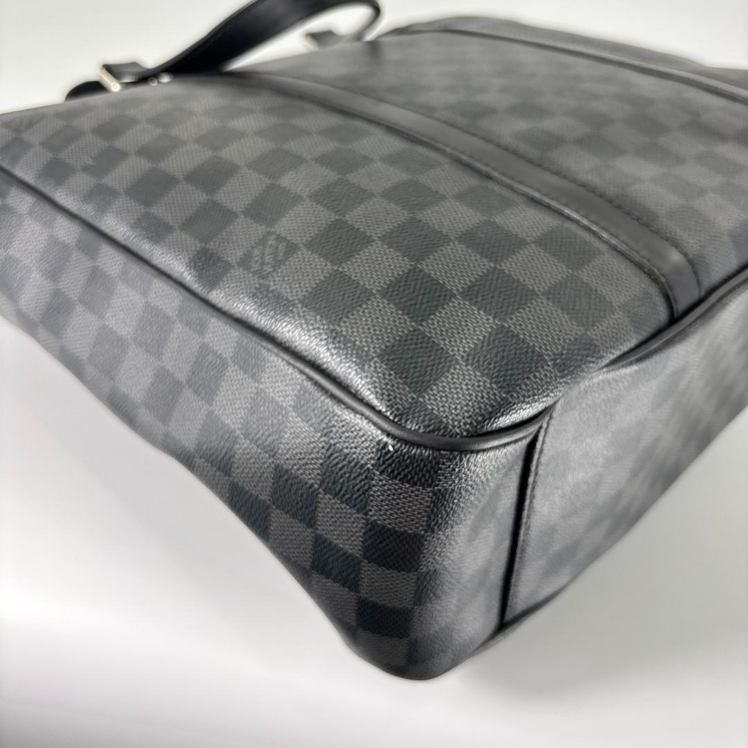極美品 ダミエグラフィット タダオ レザー 2way トートバッグ ルイヴィトン