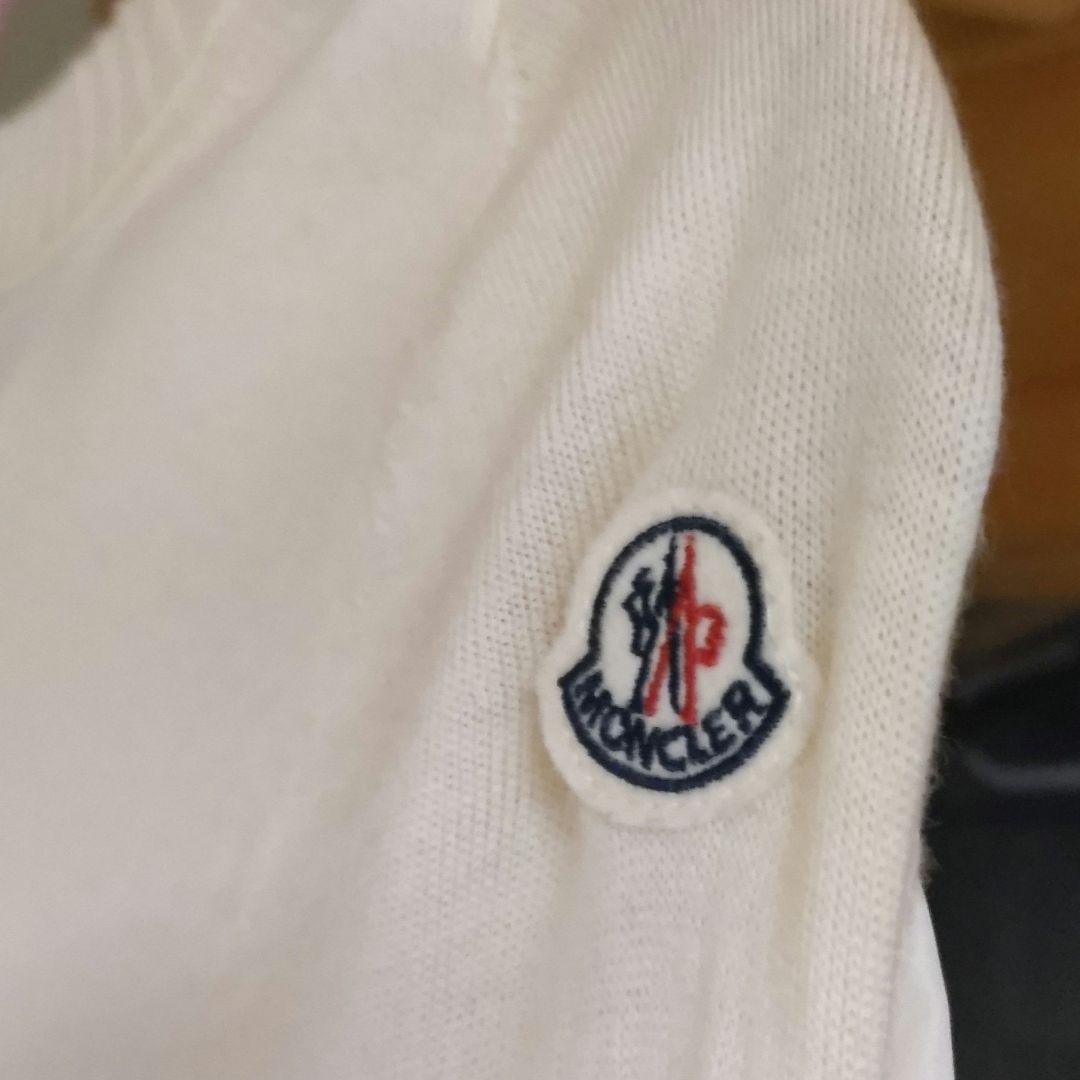 美品 モンクレール レディース ニット 切り返し クリーム サイズ XS