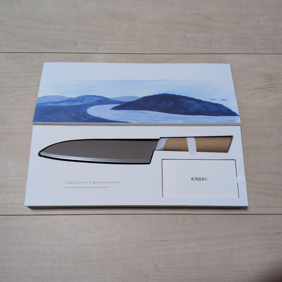 KISEKI 三徳包丁 超硬合金KS111刃 ヤマザクラ木製ハンドル