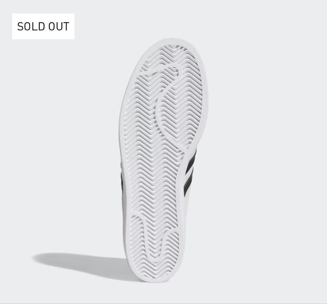 天然皮革✨新品✨ adidas スーパースター 24.0 白 黒金 スタンスミス