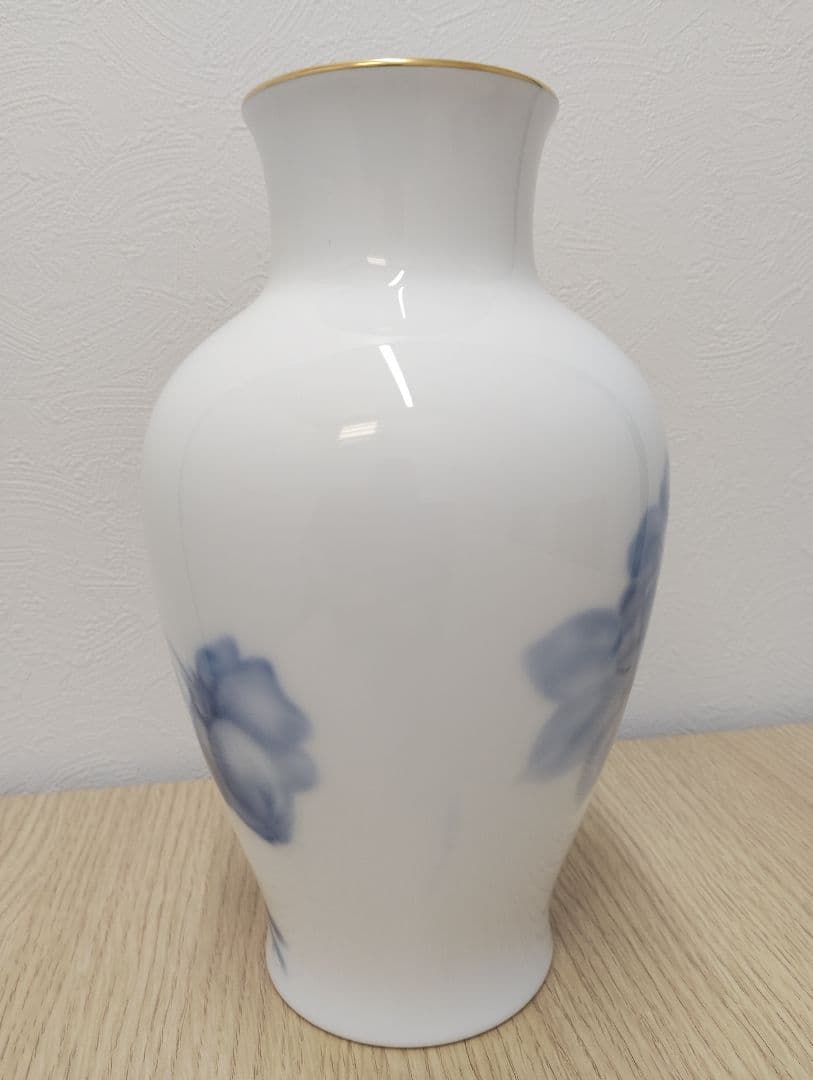 大倉陶園 ブルーローズ 花器