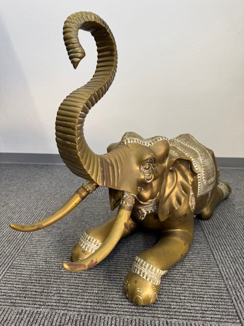【希少】DISCO MAHARAJA 真鍮製 象のオブジェ