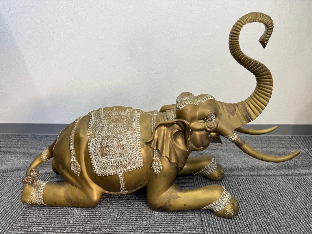 【希少】DISCO MAHARAJA 真鍮製 象のオブジェ