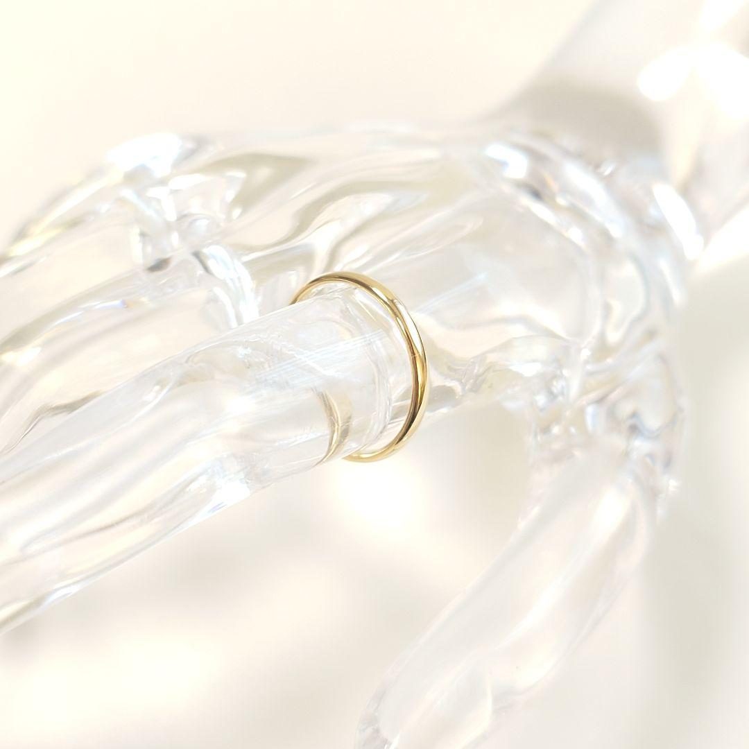 【磨き済】ティファニー K18YG バンドリング 9号 7278