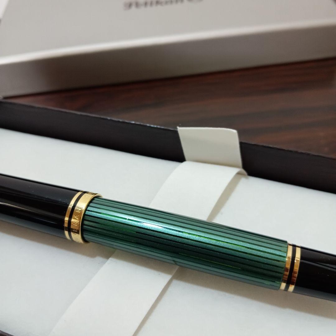 10-1　専用　Pelikan 万年筆 スーべレーン M800 緑縞 F 18k