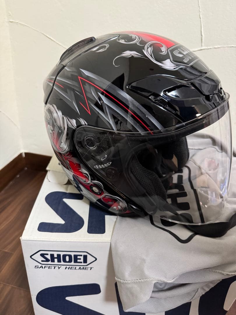 SHOEI フルフェイスヘルメット 黒赤