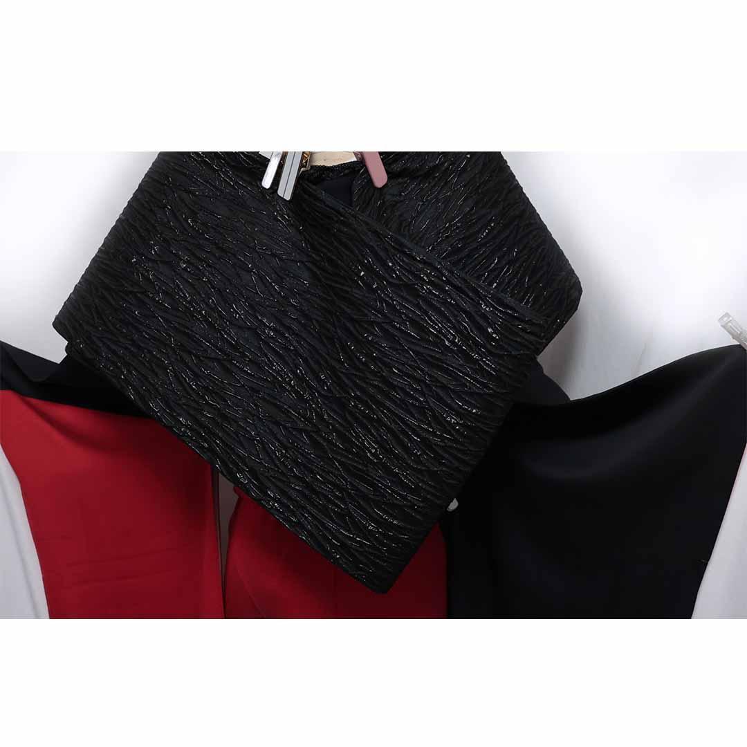 2026成人式まだ間に合います 振袖セット ◆トールサイズ赤黒フルセットJN53