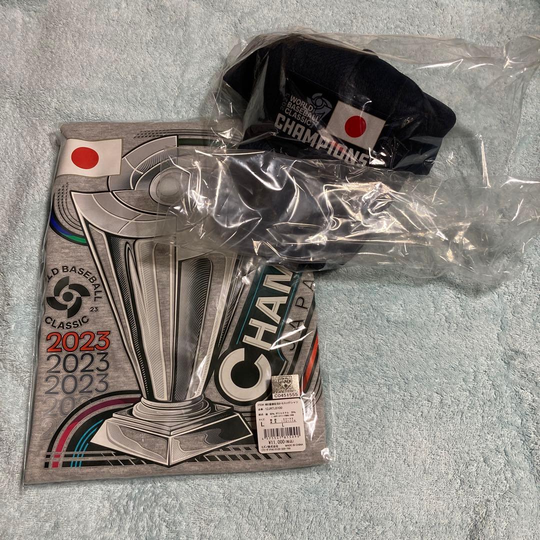ミズノ　WBC優勝記念オーセンティックTシャツ&ネームナンバーキャップ（大谷）