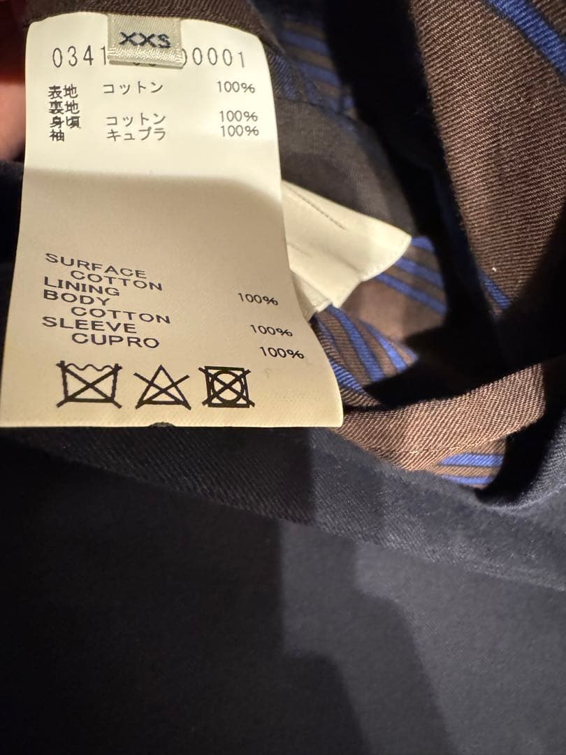 COHERENCE AL ⅡトレンチコートXXS ネイビーorbium