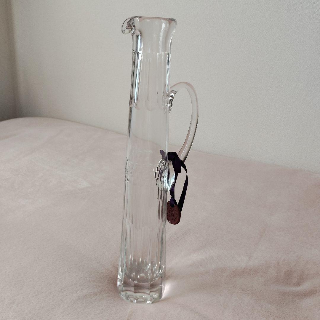 WILLIAM YEOWARDクリアガラス花瓶 ハンドル付き