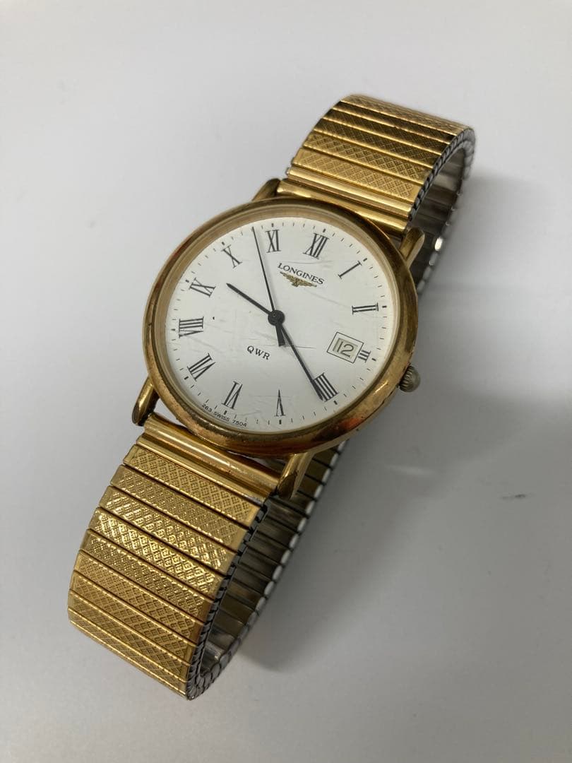 LONGINES QWR 腕時計 ゴールド　不動