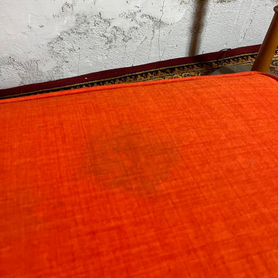 IKEA ストランモン 一人掛けソファ＆オットマンセット（オレンジ）