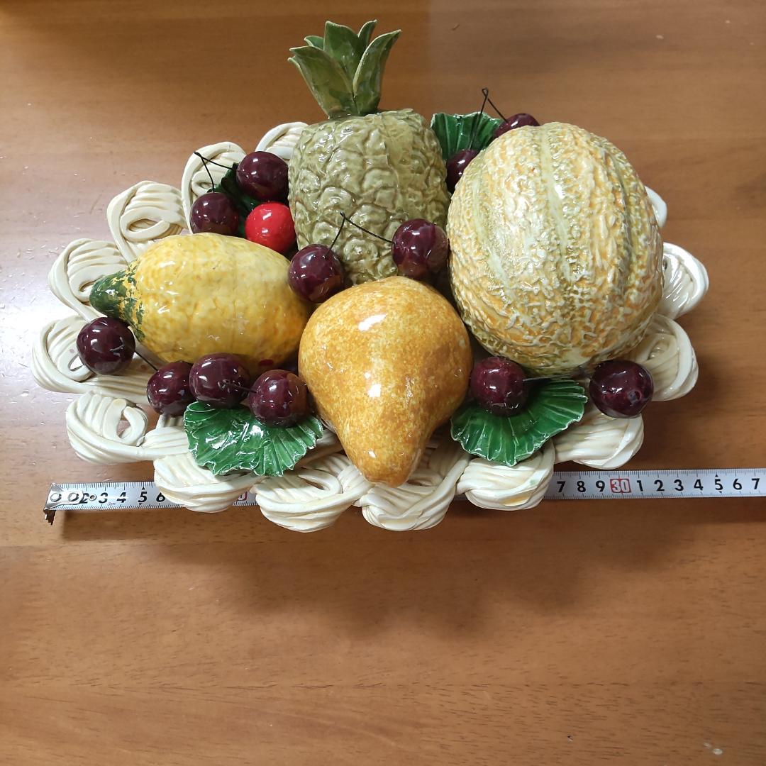 イタリア製　飾りもの　置き物　新品　インテリア　果実