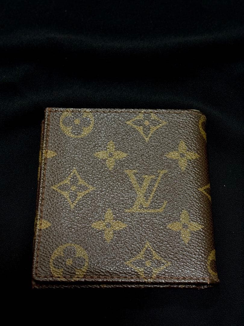 【鑑定済】Louis Vuitton モノグラム 二つ折り財布