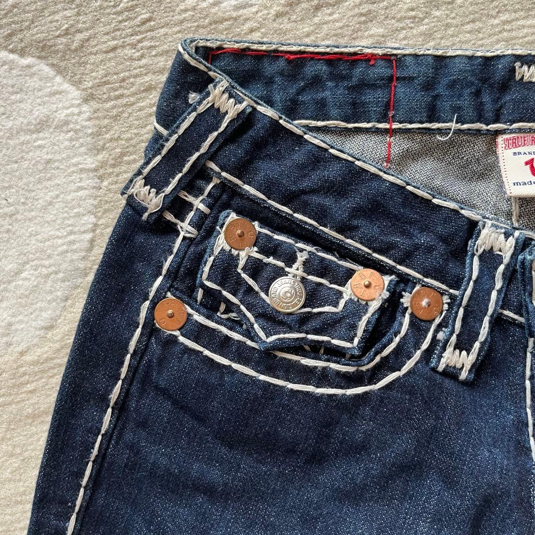 TRUE RELIGION JOEY SUPER T フレア 極太ステッチＷ24