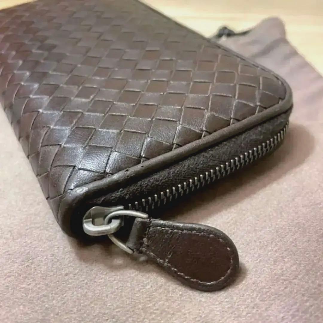 ✨美品　ボッテガ　ラム革 ラウンドファスナー　長財布
