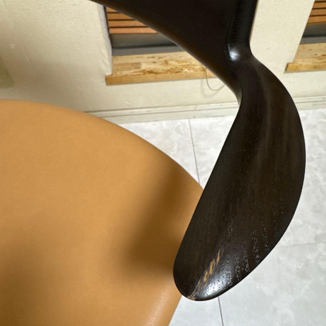 飛騨産業 SEOTO（セオト）飛騨家具 セミアームチェア　張り座 BK