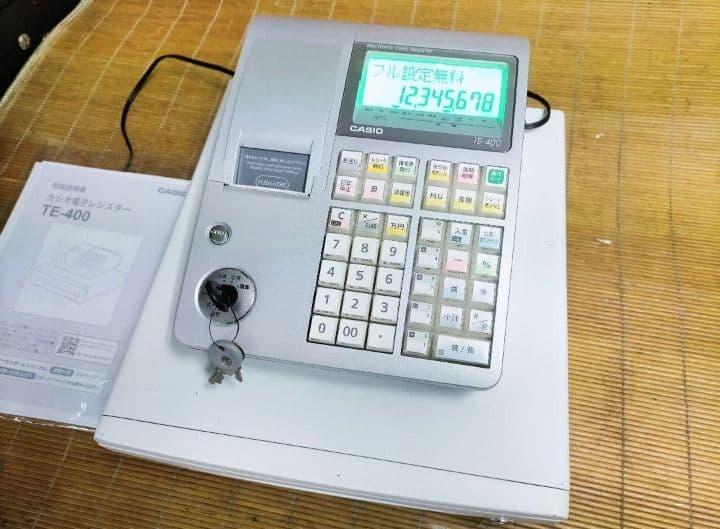 カシオレジスター　TE-400　フル設定無料　PC連携売上管理　925222