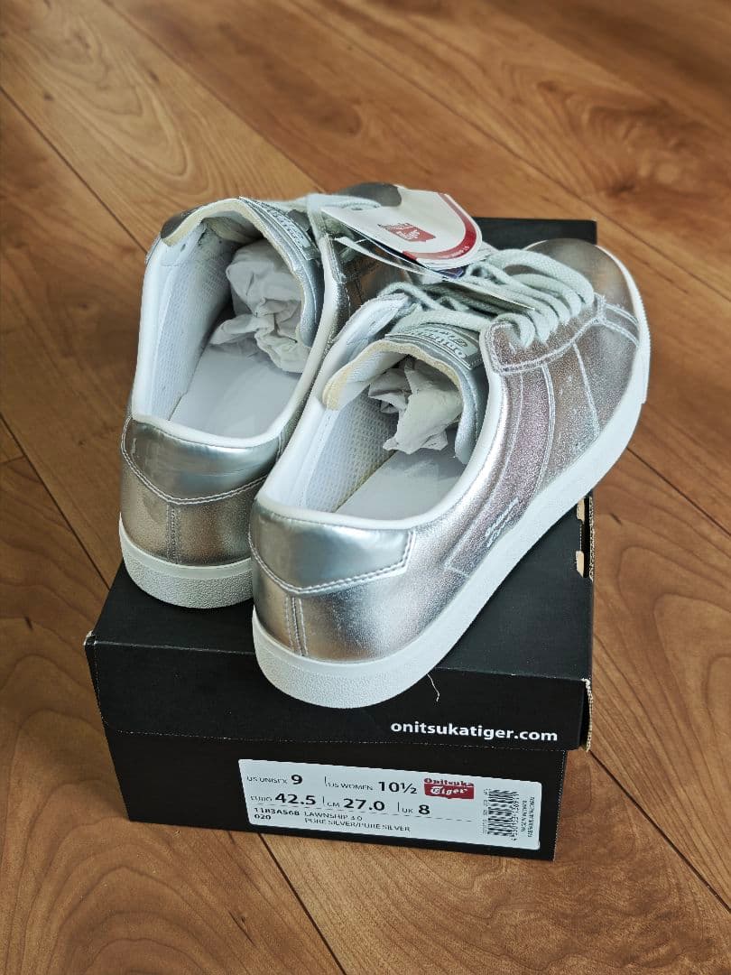 Onitsuka Tiger シルバー スニーカー 27cm