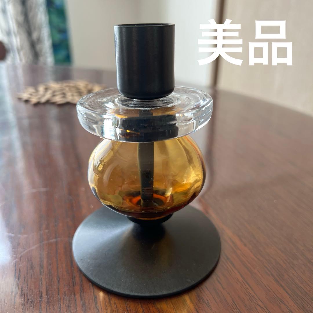 ボ*ん様 【美品】エリックホグラン　キャンドルホルダー　 アンバーガラス　北欧雑