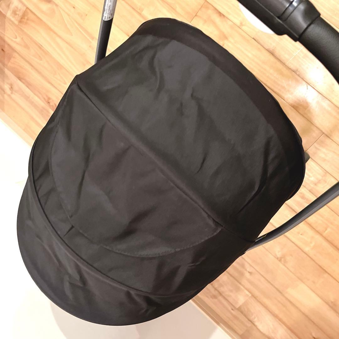 極美品　Aprica ラクーナソファークッション ベビーカー　レザーハンドル