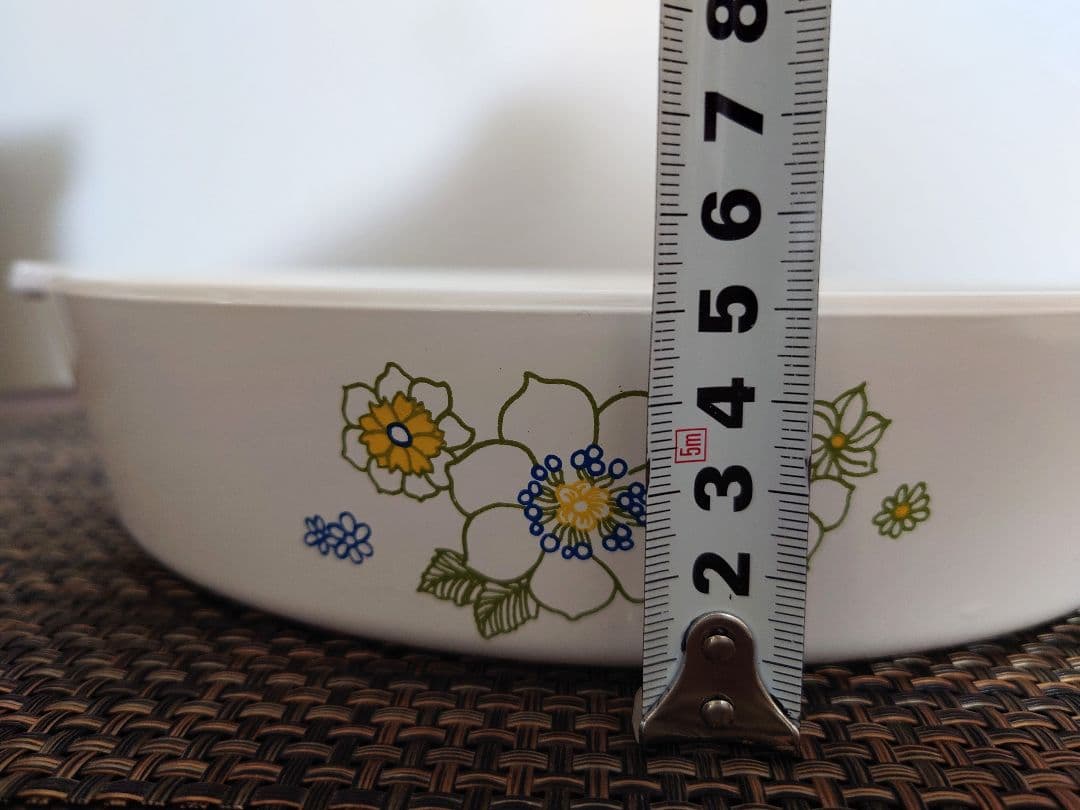 ビンテージCORNING WAREコーニングウェアキャセロール&貴重な鍋敷き付き