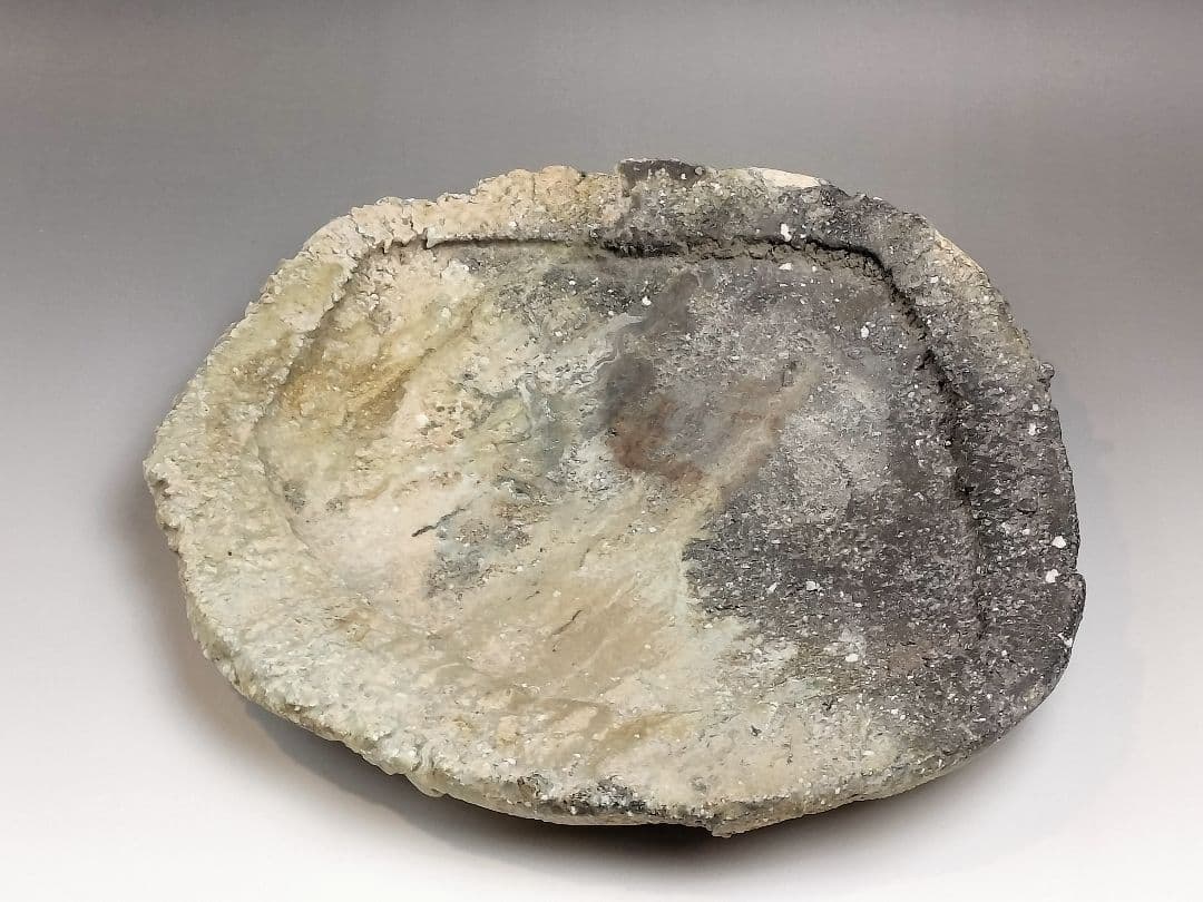 神山清子　窯変皿　約26.5センチ