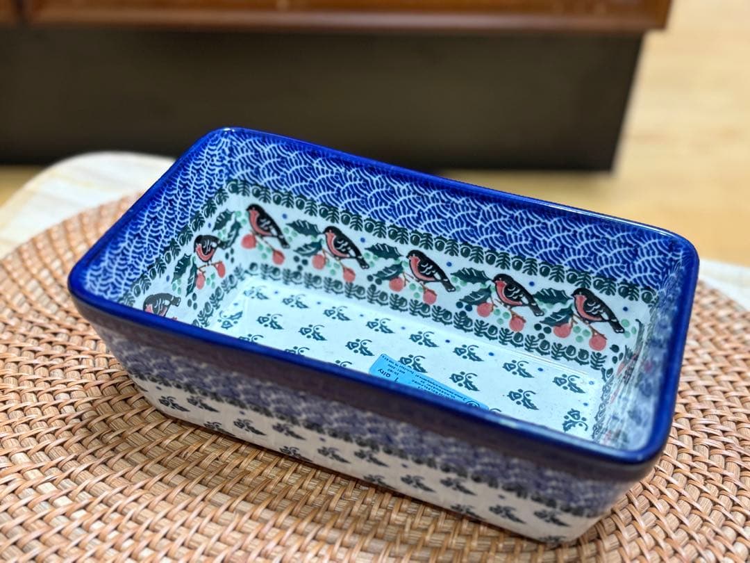 新品　ポーランド食器　ツェラミカ製　オーブンディッシュ大　ポーリッシュポタリー