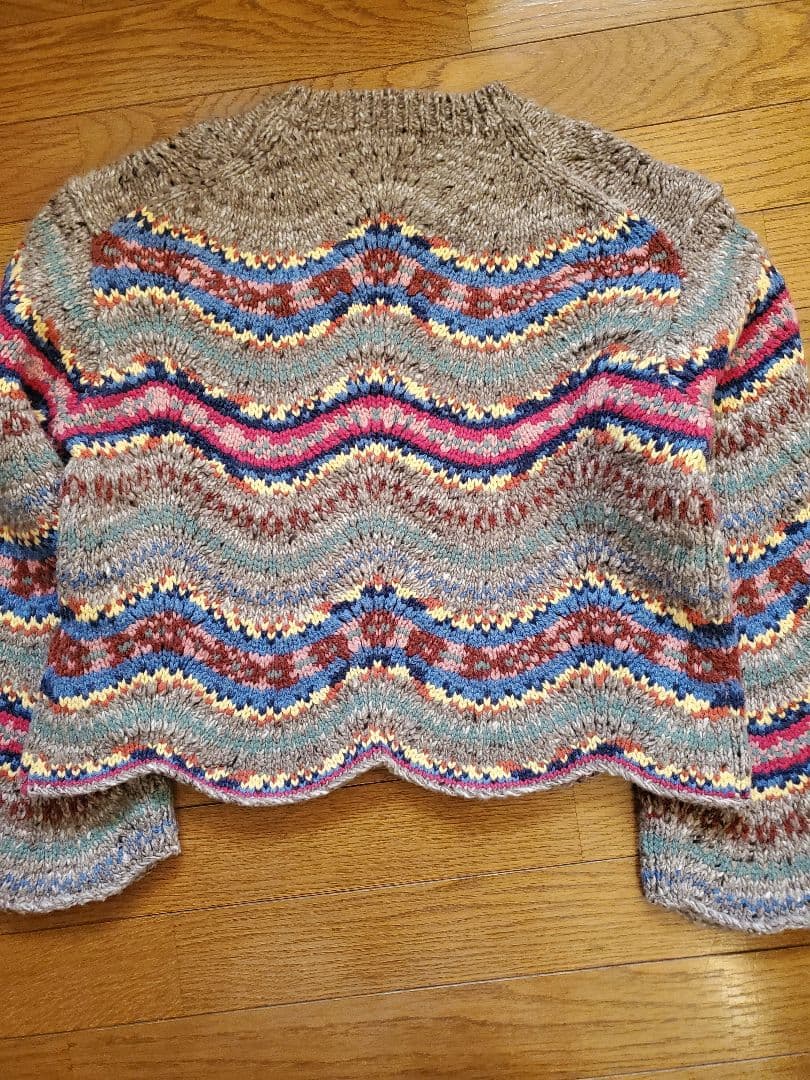 ラルフローレン　雑誌掲載　アルパカ混　マルチカラーデザインセーター　身幅５０