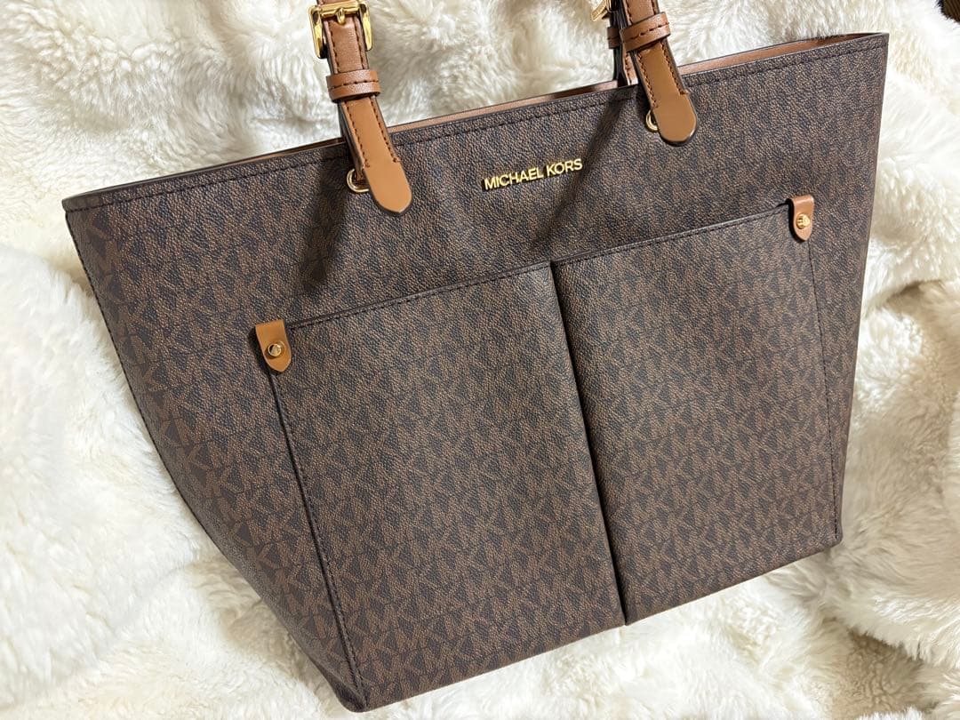 マイケルコース トートバッグ A4サイズ可 35F3GTVT3B BROWN