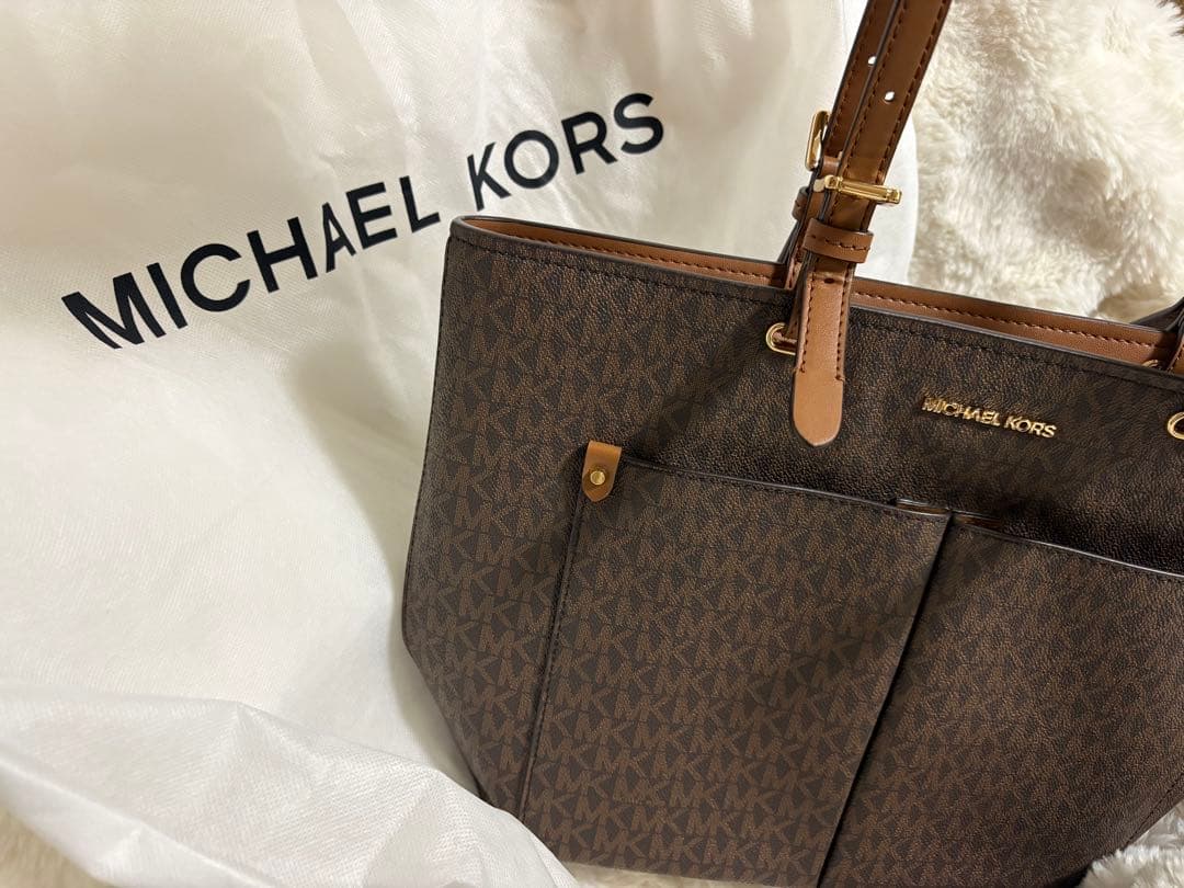 マイケルコース トートバッグ A4サイズ可 35F3GTVT3B BROWN