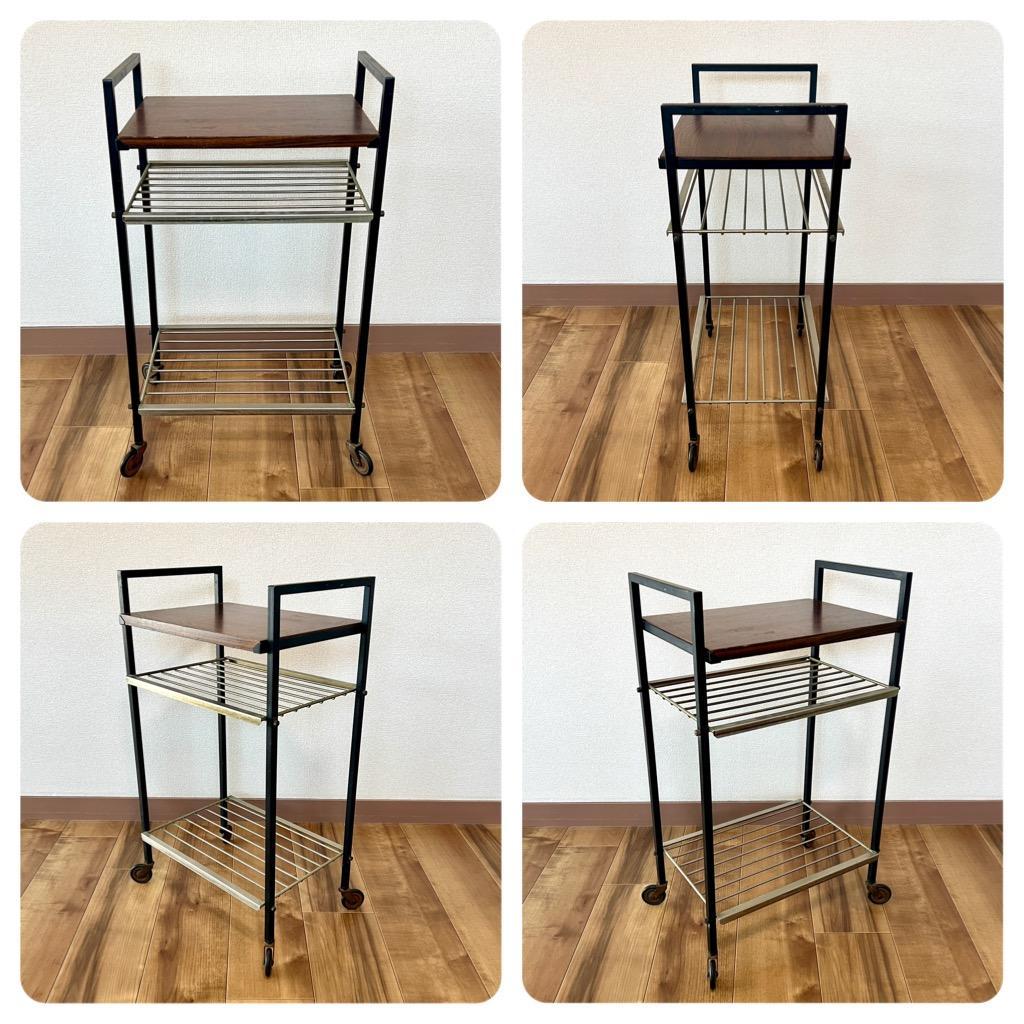 サイドテーブル オランダ製 ミッドセンチュリー キッチンワゴン カートワゴン