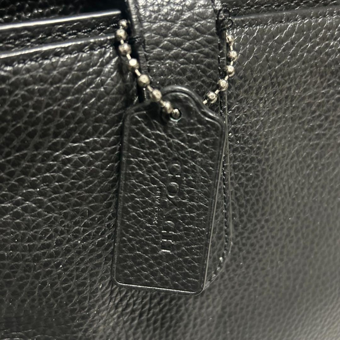 mizuki 極美品】COACH コーチ トートバッグ レザー ブラック