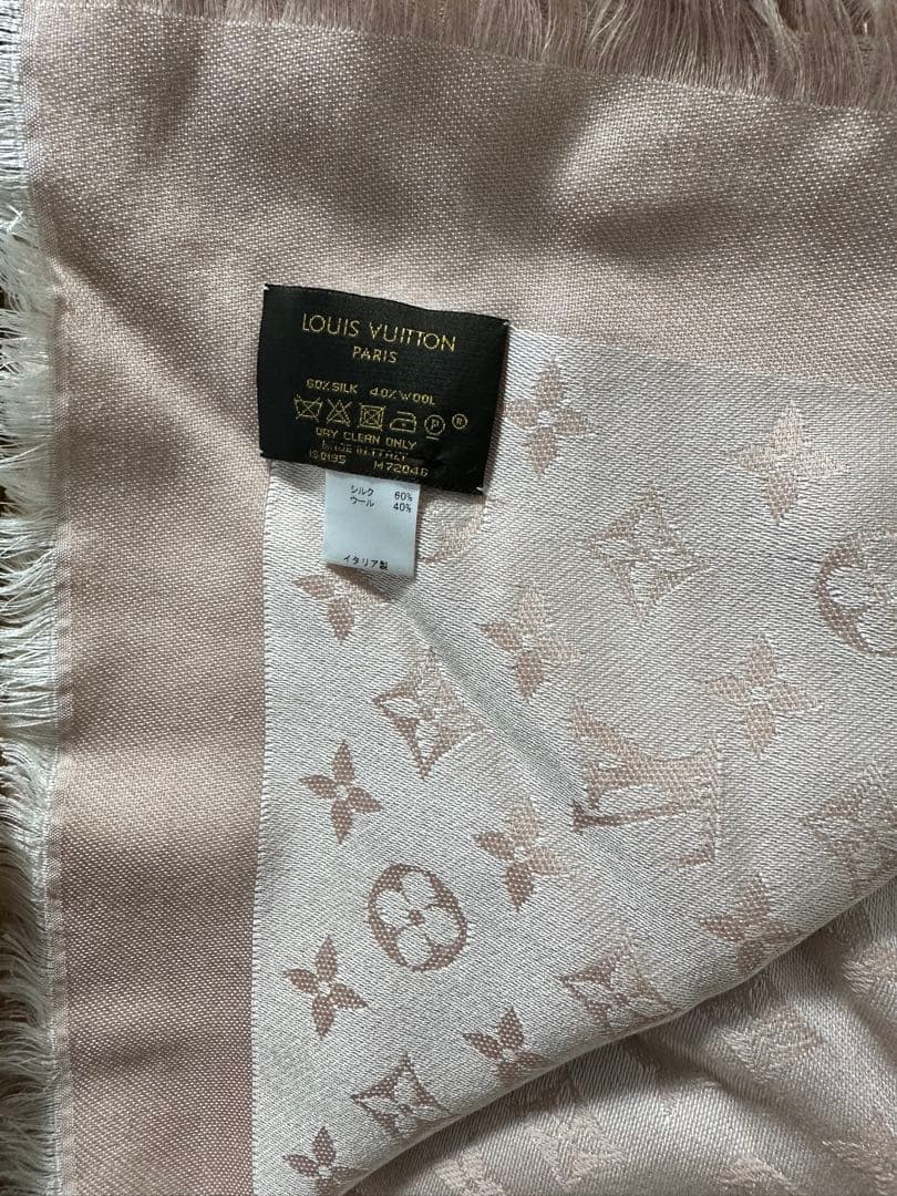 LOUIS VUITTON ピンク ストール ショール・モノグラム