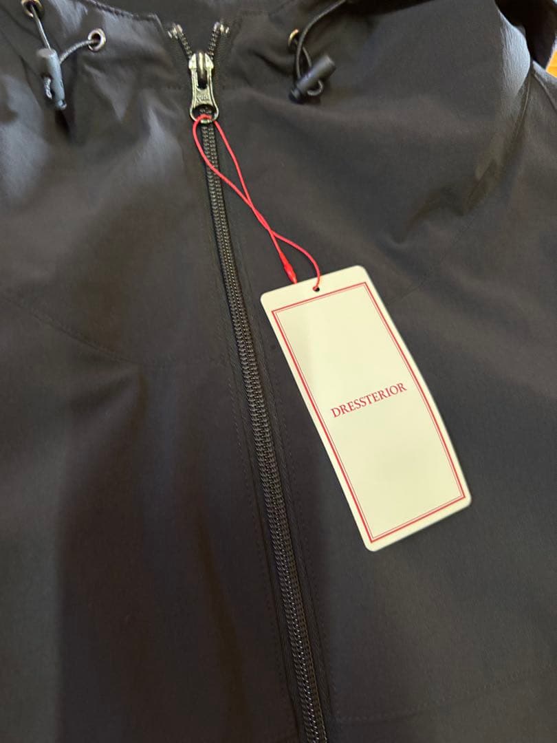新品‼️DRESSTERIOR ブラック フード付きジャケットストレッチ裏地付き