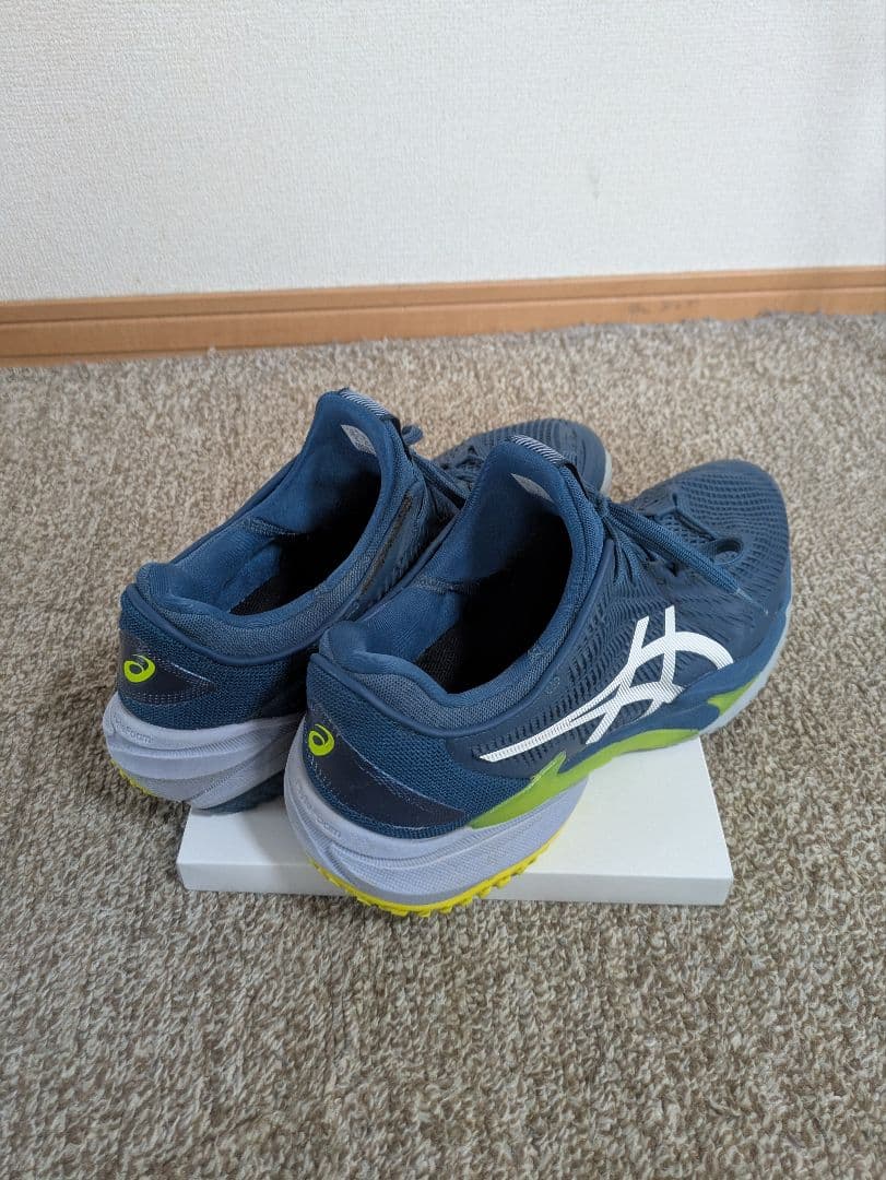 ★アシックス ASICS テニスシューズ ネイビー/ホワイト/グリーン★