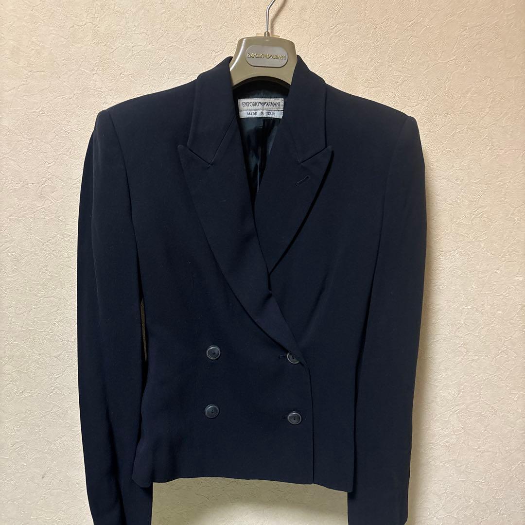 EMPORIO ARMANI スーツ セットアップ イタリア製 ネイビー 38