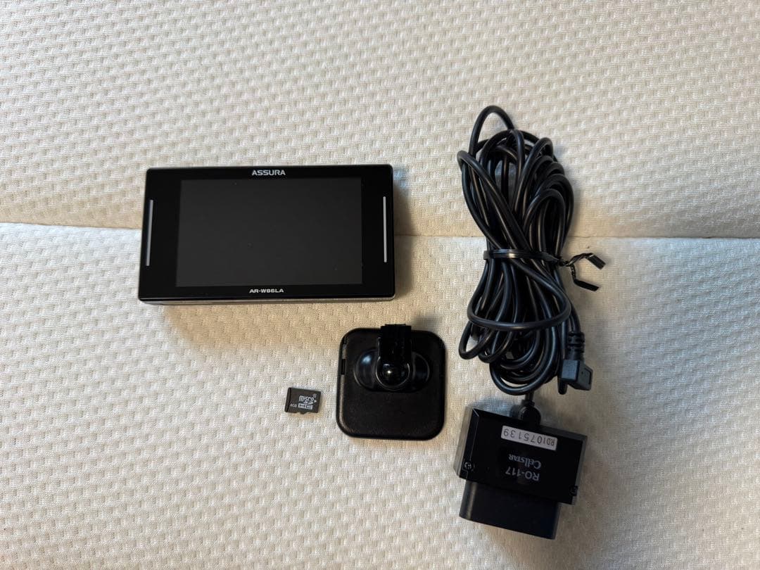美品★ASSURA AR-W86LA レーダー探知機本体、アダプター