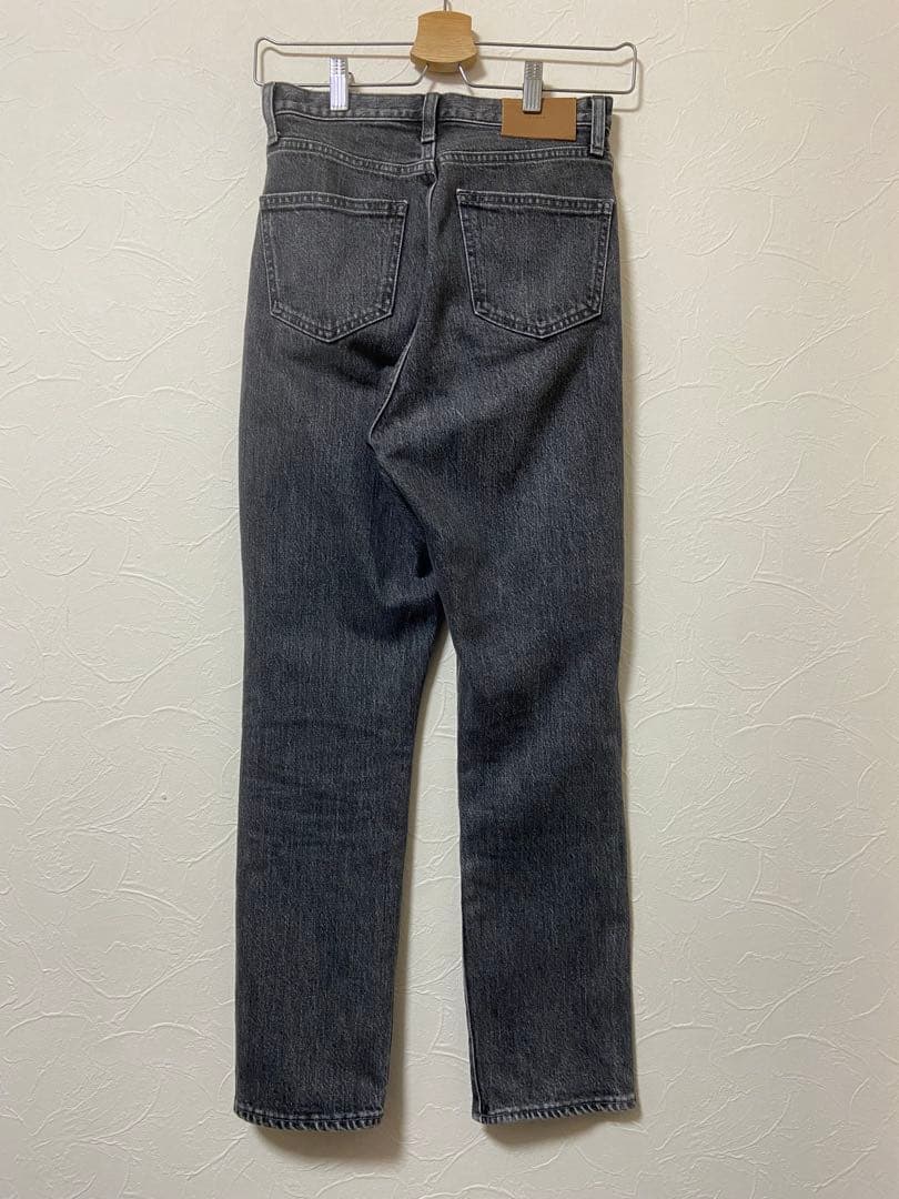 anuans グレー スリムデニム