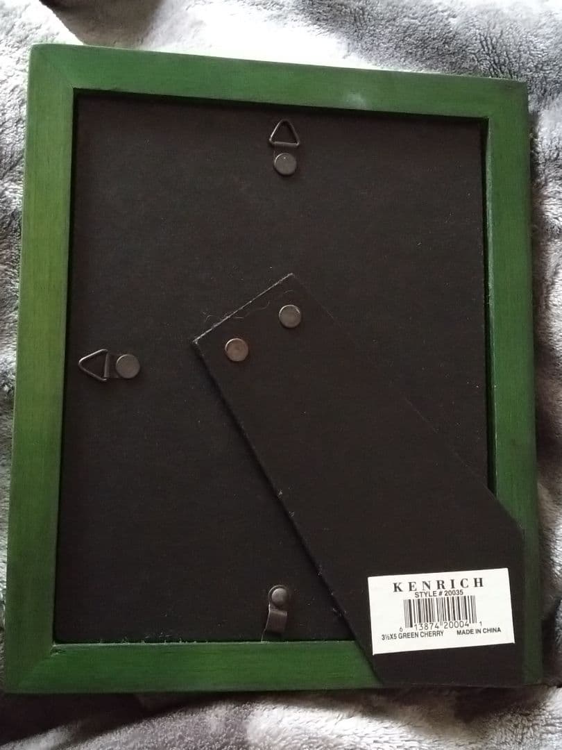 アメリカ　kenrich 木製、花柄金属製　フォトフレーム　2点