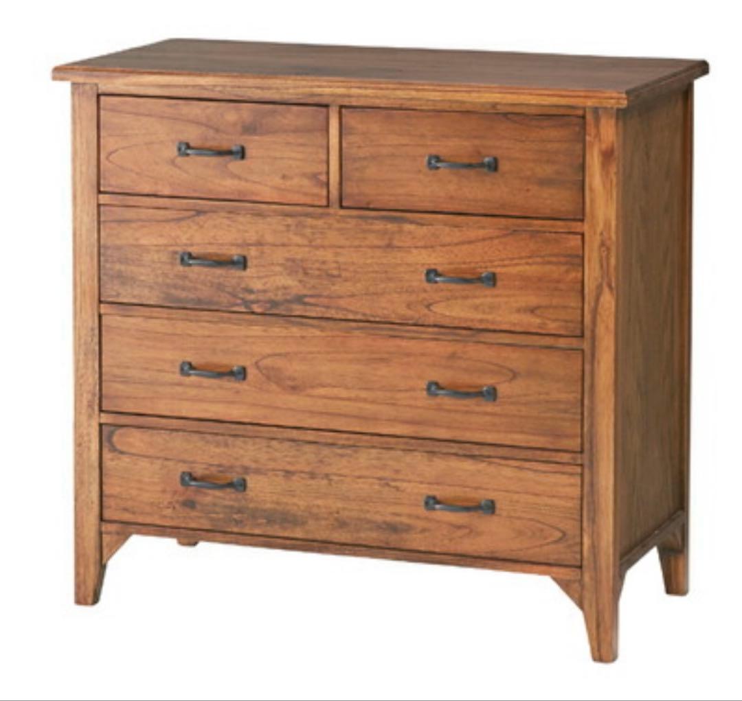 チェスト 木製 天然木 引出し AZUMAYA「ティンバー」｜PM-307