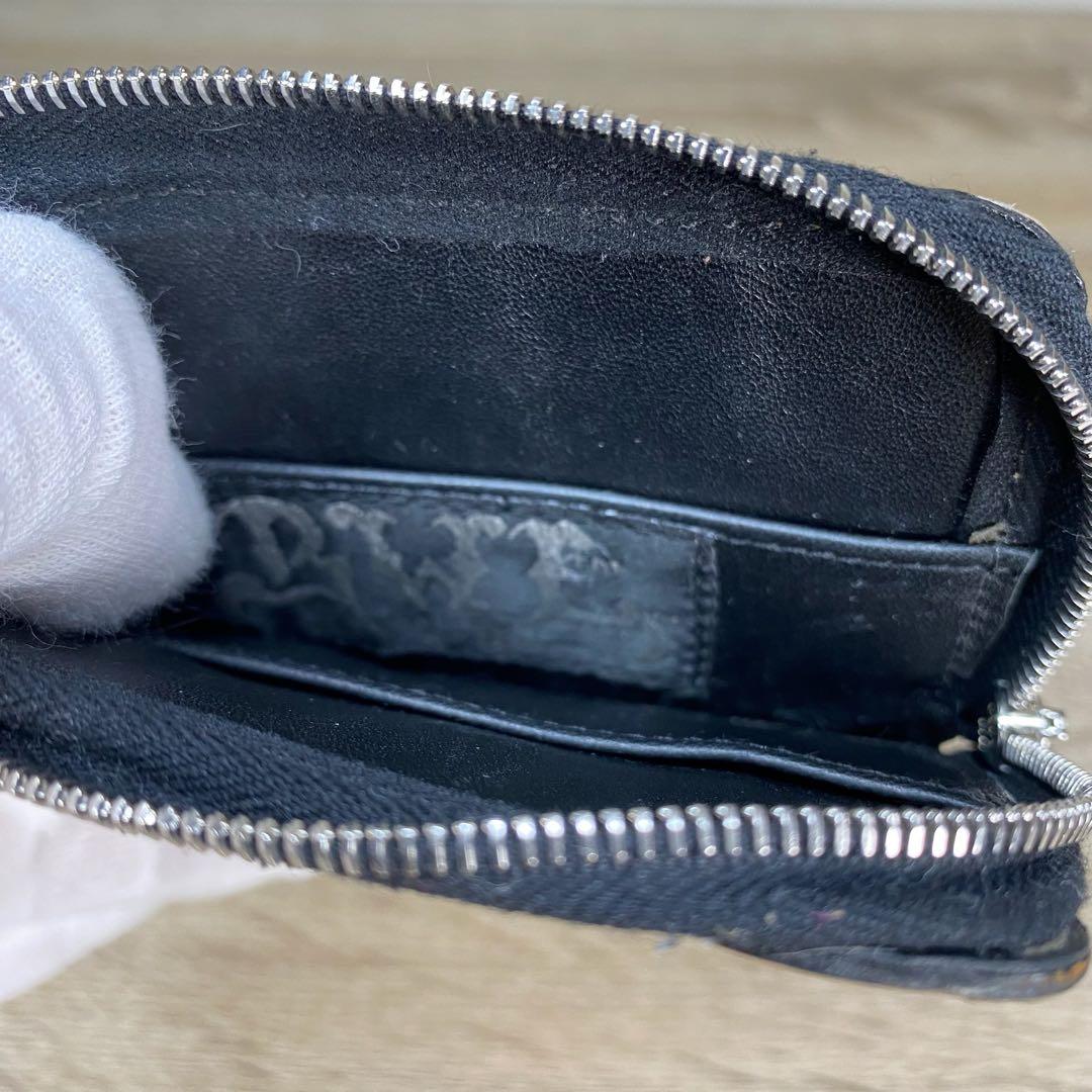 ビルウォールレザー　ケース ラウンドジップレザー クロコ　オレンジ